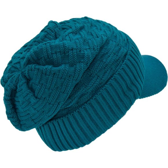 Beanie Fuzzy Fleece Lining Warm  Chunky Soft Stretchy Oversized  Knit Hat main image 5